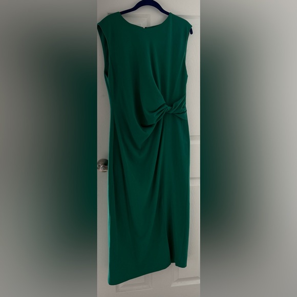 Donna Karan Emerald Green Midi Dress - Picture 3 of 9